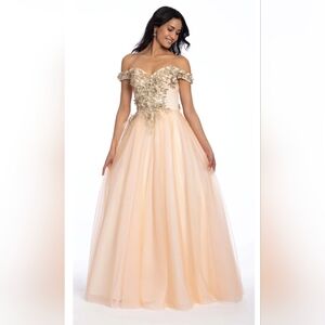 Peach Champagne Dress